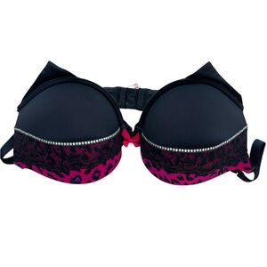 La Senza Bra Push Up Pink Black/Pink Size 34D